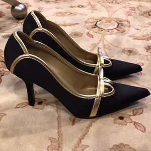Black/ Gold Diba Heels